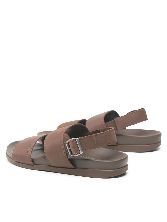 Tommy Hilfiger Сандали Tommy Hilfiger Premium Leather Sandal FM0FM04461 Кафяв