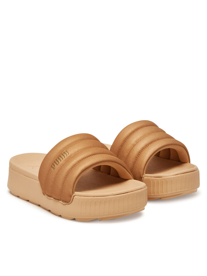 Puma Klapki Puma Karmen Slide Puffy Wns Aqua Metallics PU 400679 02 Złoty