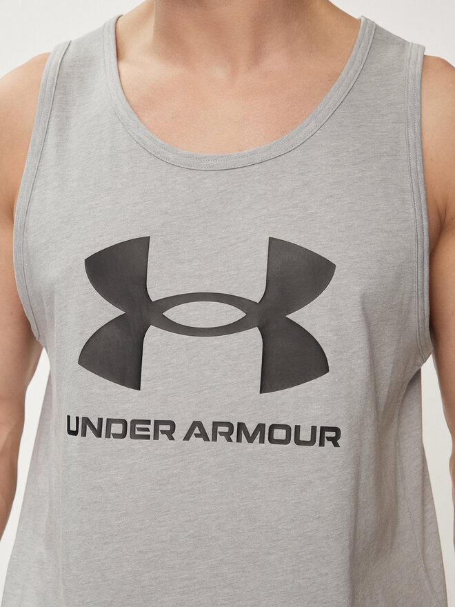 Under Armour Under Armour Tank-Top Ua Sportstyle Logo Tank 1382883-035 Grau Loose Fit