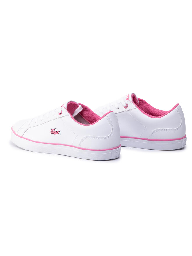 Lacoste Sneakers aus Stoff Lacoste Lerond Bl 2 Cuj 7-37CUJ0027B53 Weiß