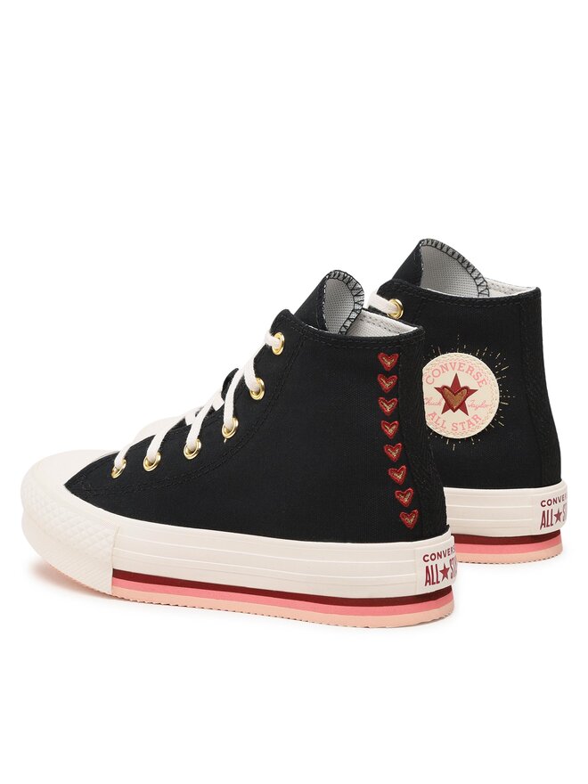 Converse Plátěnky Converse Chuck Taylor All Star Eva Lift Hi A04953C Černá