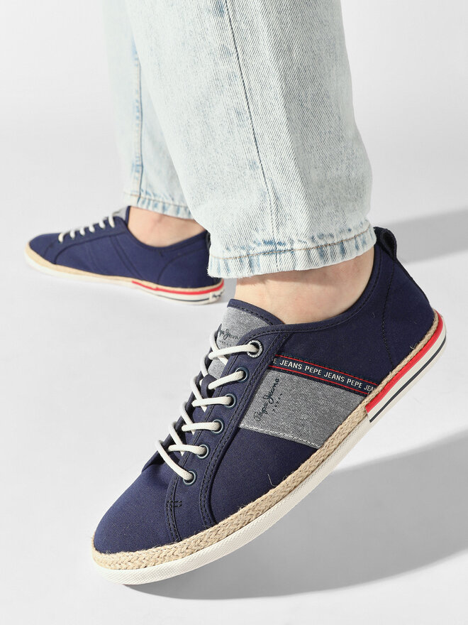 Pepe Jeans Espadryle Pepe Jeans Maoui Tape PMS30917 Granatowy