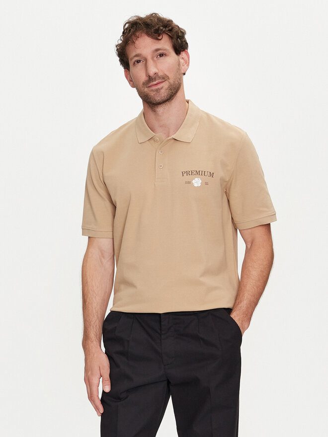 Jack&Jones Jack&Jones Polo marškinėliai Jprblaalfie 12259678 Ruda Regular Fit