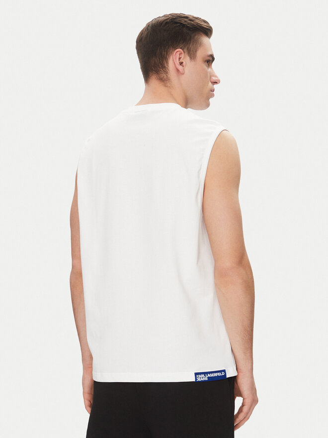 Karl Lagerfeld Jeans Karl Lagerfeld Jeans Tank top A2M17053 Λευκό Relaxed Fit