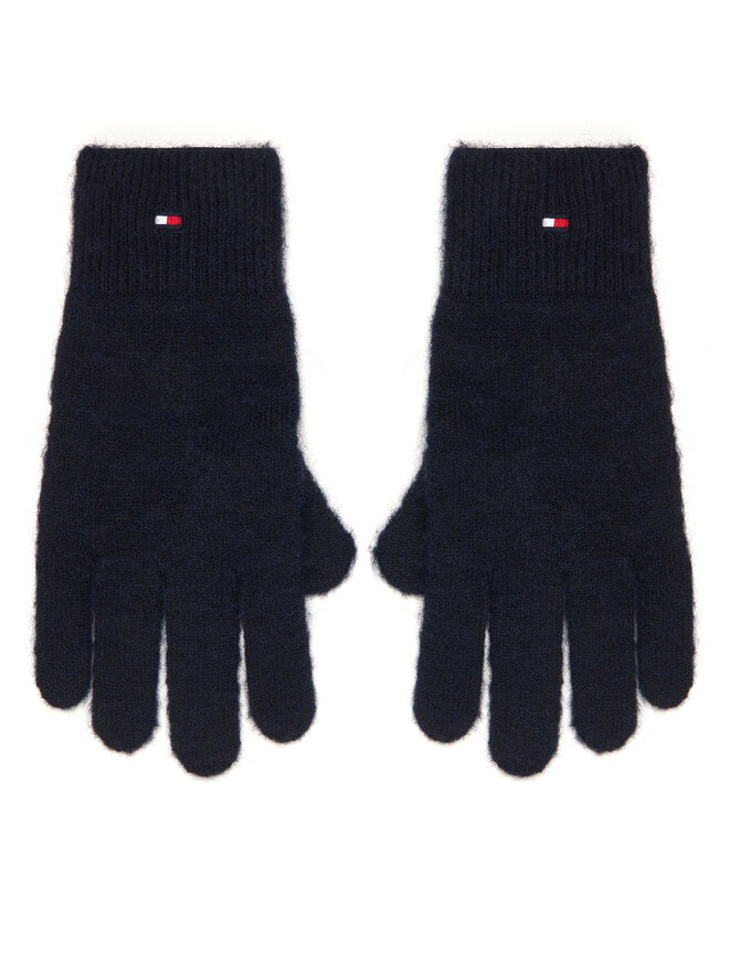 Tommy Hilfiger Rękawiczki Damskie Tommy Hilfiger Flag Fluffy AW0AW17797 Granatowy