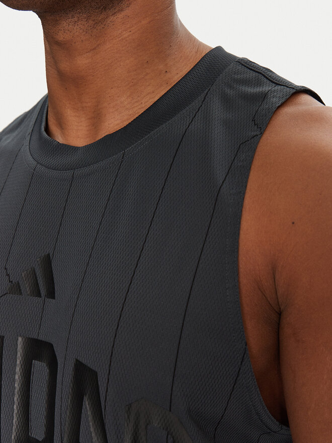 adidas adidas Tank top marškinėliai Seasonal Essentials US Sport JD8104 Pilka Regular Fit