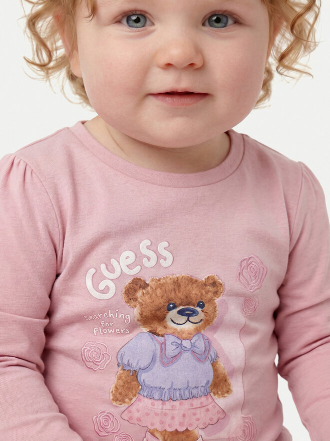 Guess Guess Bluse K6YI11 K3676 Rosa Regular Fit