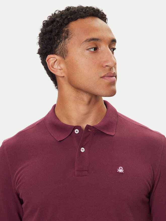 United Colors Of Benetton United Colors Of Benetton Поло 3089J3204 Фіолетовий Regular Fit