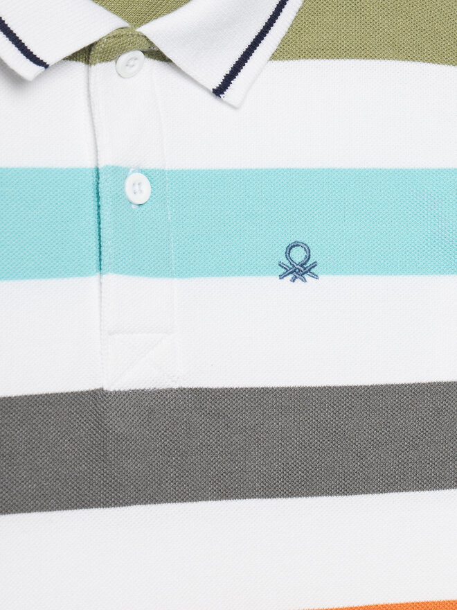 United Colors Of Benetton United Colors Of Benetton Polo majica 39QAC301T Pisana Regular Fit