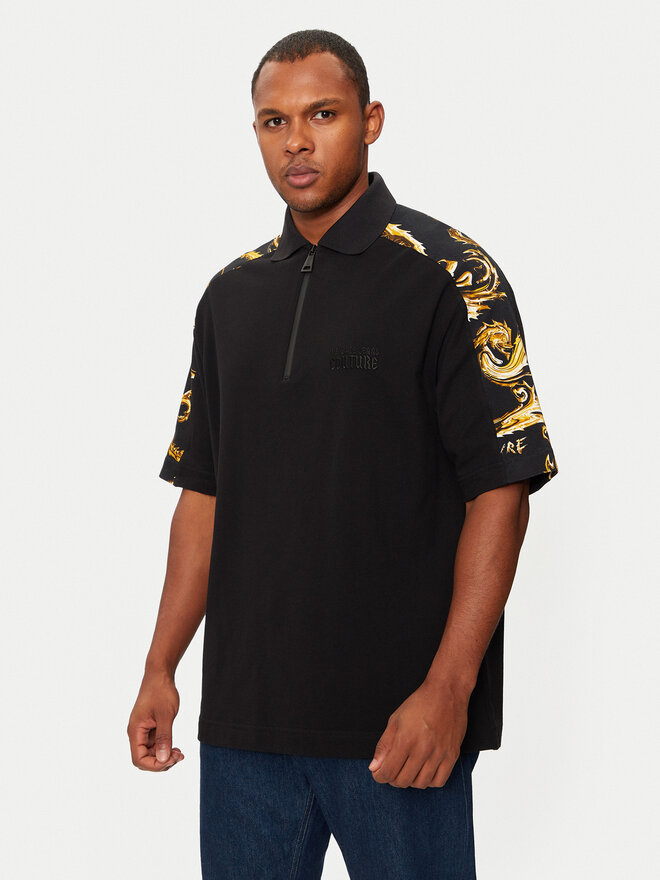 Versace Jeans Couture Versace Jeans Couture Poloshirt 77GAG631 Schwarz Relaxed Fit