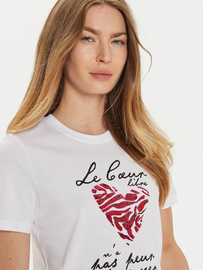 ONLY ONLY Camiseta Kita 15332698 Blanco Regular Fit