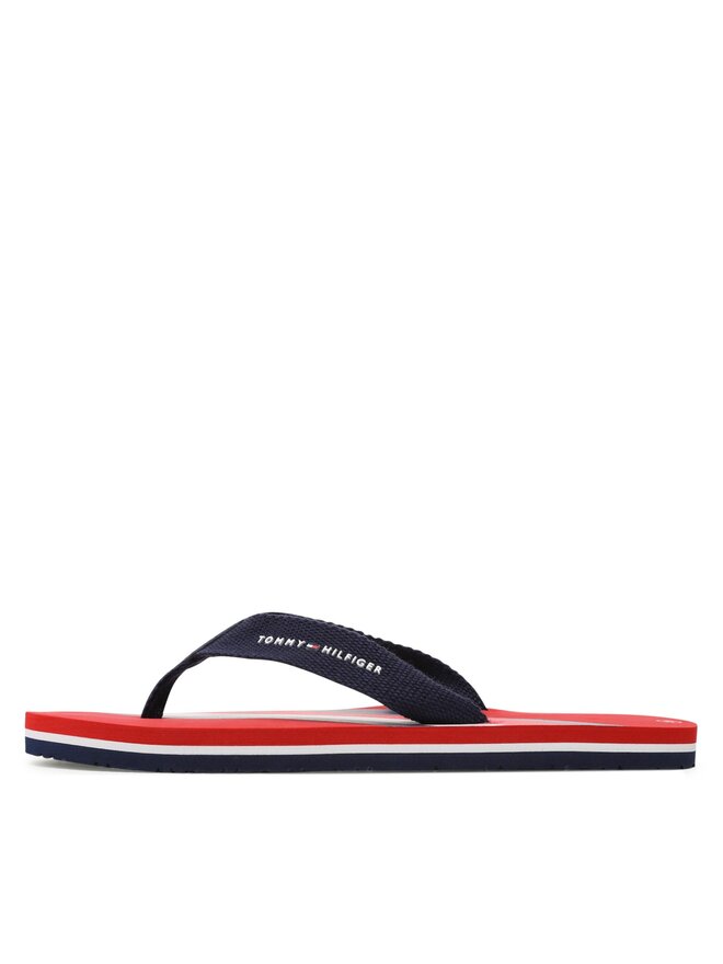 Tommy Hilfiger Джапанки Tommy Hilfiger Stripes Flap Flop T3B8-32920-0058 S Тъмносин