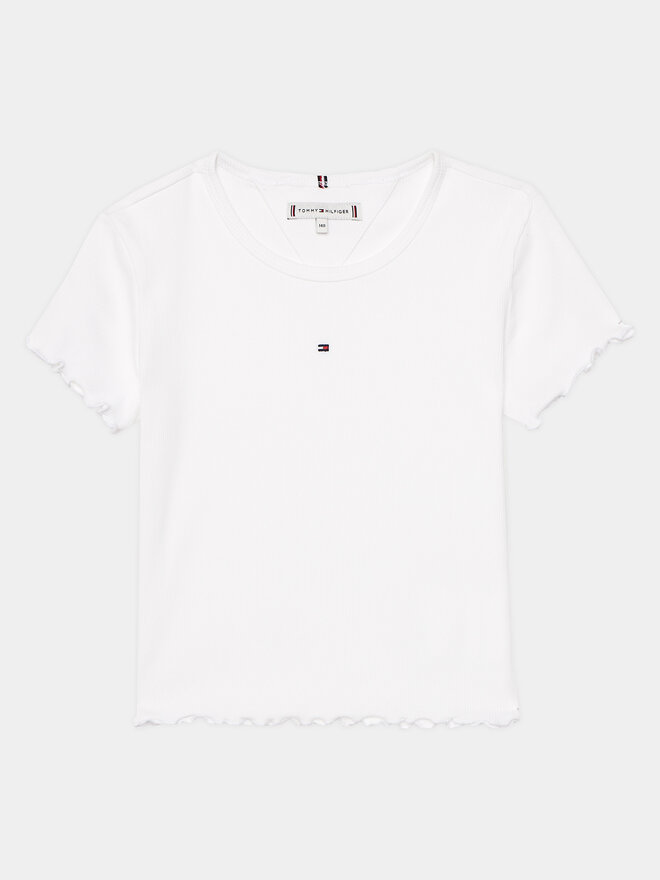 Tommy Hilfiger Tommy Hilfiger Camiseta Essential KG0KG08138 Blanco Regular Fit