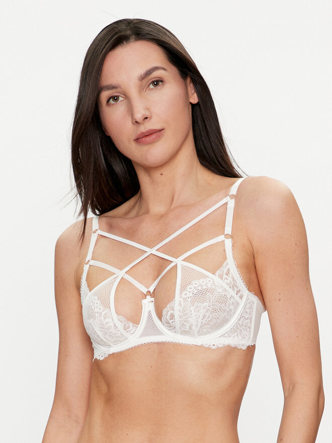 Hunkemöller Hunkemöller Nedrček s kostjo Anna 204531 Bela