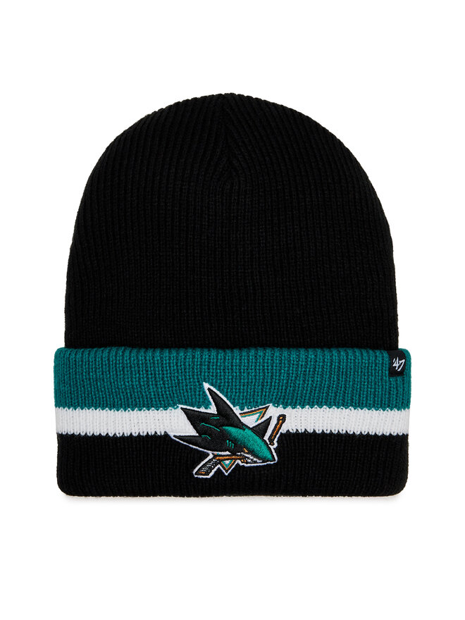47 Brand Czapka 47 Brand NHL San Jose Sharks Split Cuff 47 H-SPLCC22ACE-BK Czarny