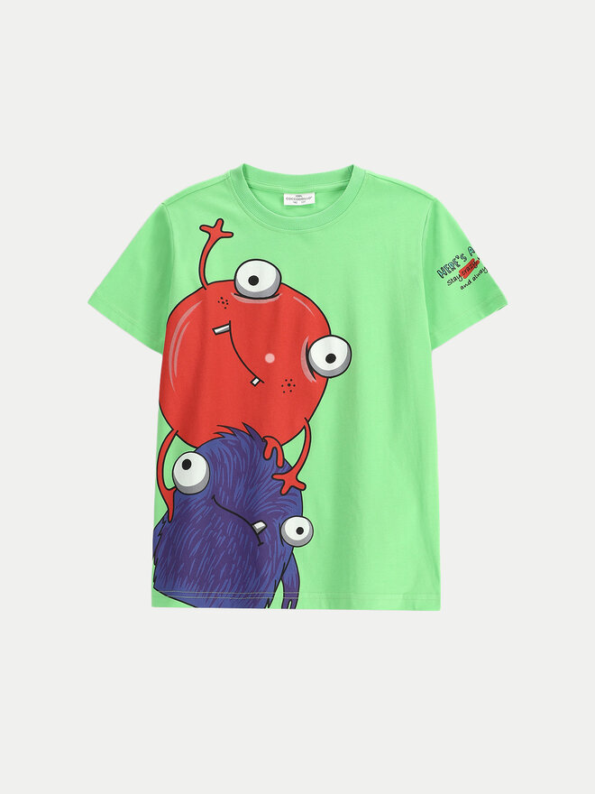 Coccodrillo Coccodrillo Camiseta WC5143208VBA Verde Regular Fit