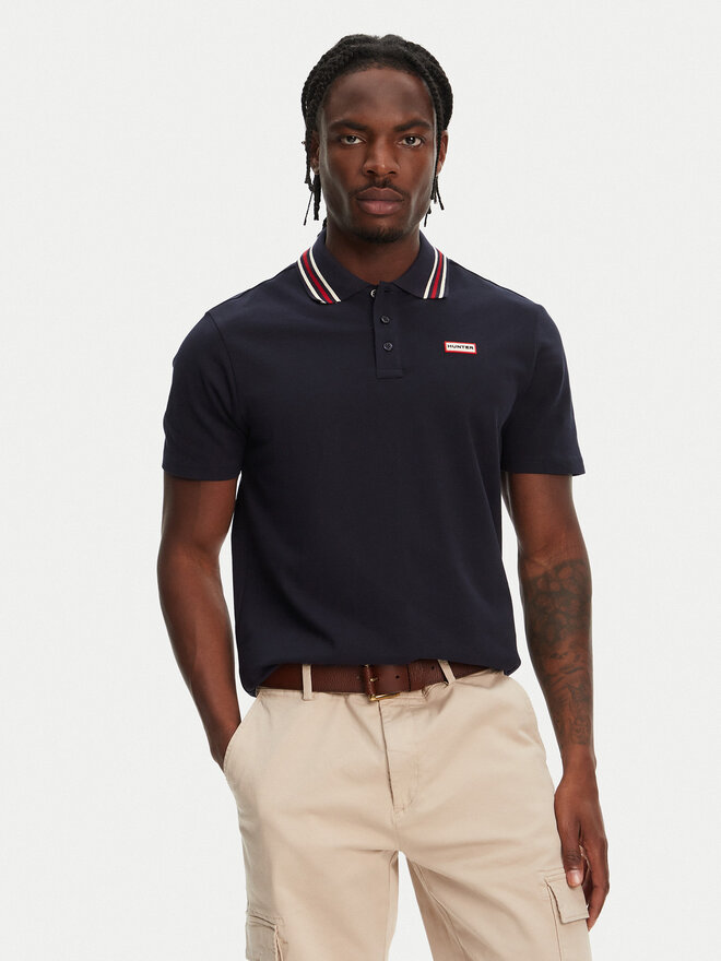Hunter Hunter Pólóing Noris SS HARM0037242 Sötétkék Regular Fit
