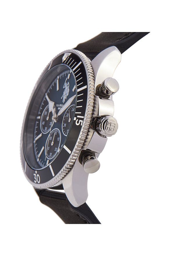 U.S. Polo Assn. Pulkstenis U.S. Polo Assn. Alexandre USP7225BL Melns