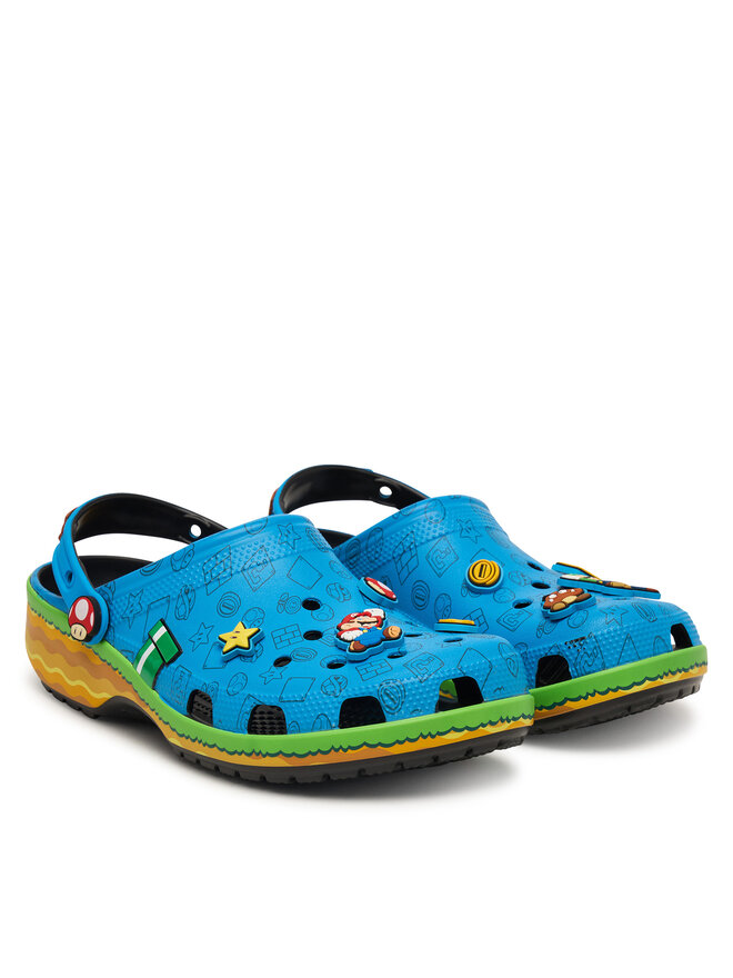 Crocs Pantoletten Crocs Super Mario Core Classic Clog 212138 Bunt