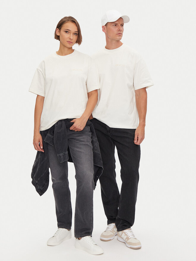 2005 2005 Póló Unisex Uniform Ekru Loose Fit
