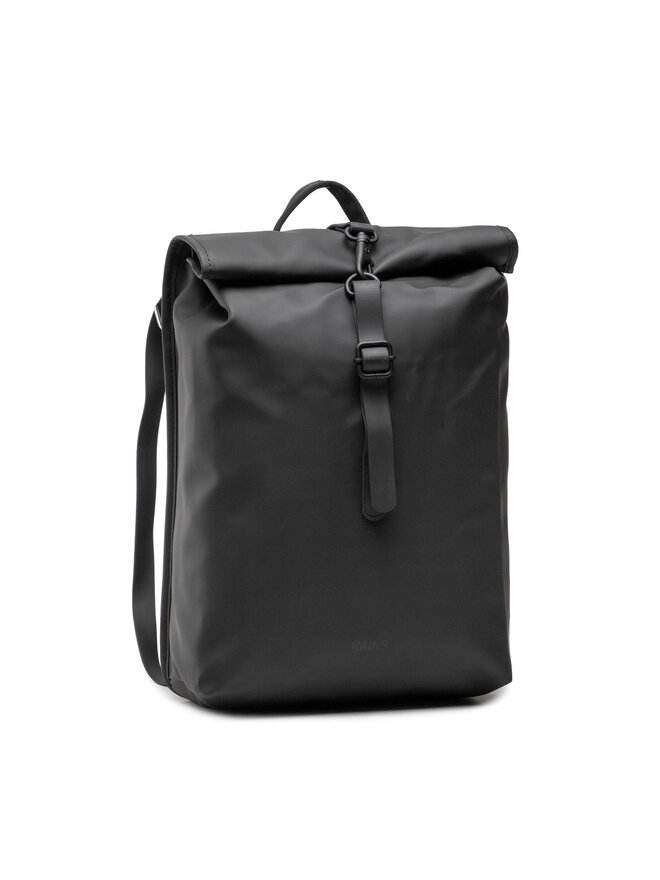 Rains Σακίδιο Rains Rolltop Rucksack Mini 13610 Μαύρο