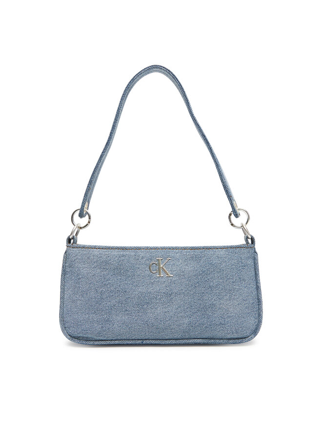 Calvin Klein Handtasche Calvin Klein Denim Shoulder Pouch W/Strap LV04F3217G Blau