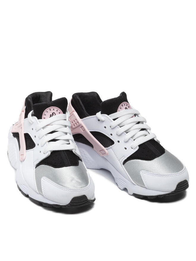 huarache run gs 654275 115 white pink foam grey fog