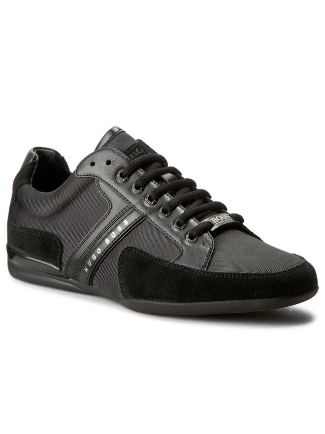 Boss green spacit trainers black store