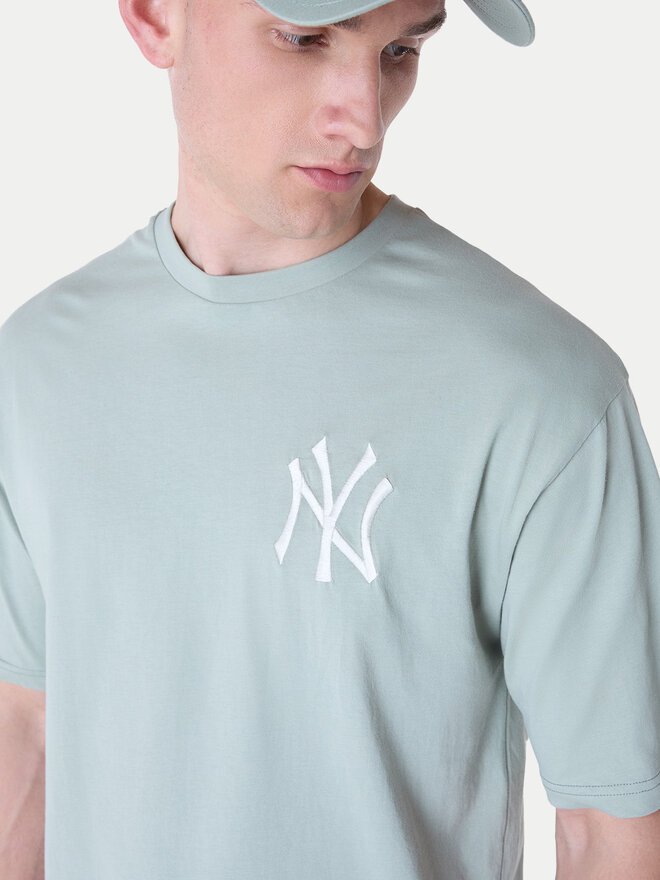 New Era New Era Marškinėliai New York Yankees MLB League Essential Pastel 60596180 Žalia Regular Fit