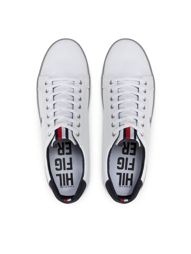 Tommy Hilfiger Sneakers aus Stoff Tommy Hilfiger Harlow 1D FM0FM00596 Weiß