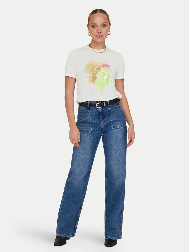 ONLY ONLY Футболка 15303212 Білий Regular Fit