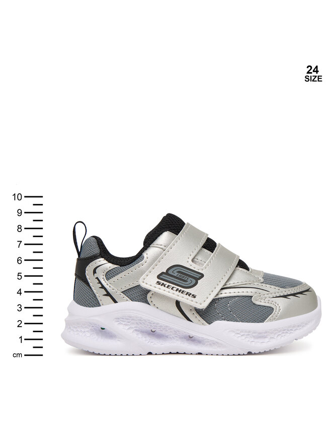 Skechers Снікерcи Skechers Meteor-Lights - Glow 401498N/SLBK Срібний