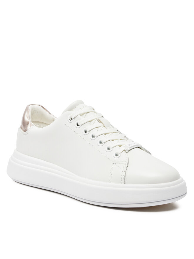 Calvin Klein Sneakers Calvin Klein Cupsole Lace Up Leather HW0HW01987 Weiß
