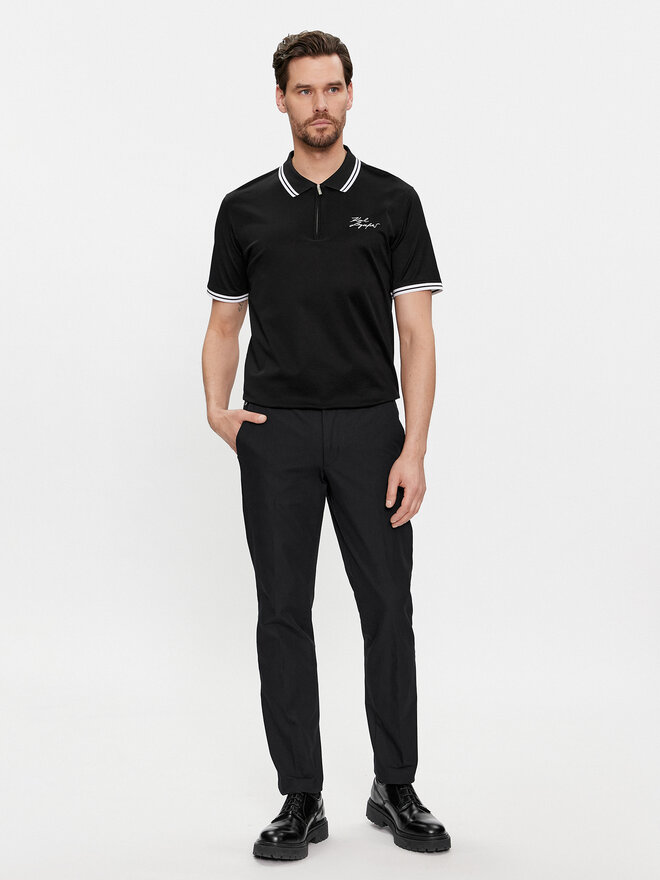 KARL LAGERFELD KARL LAGERFELD Polo 745080 541200 Μαύρο Regular Fit