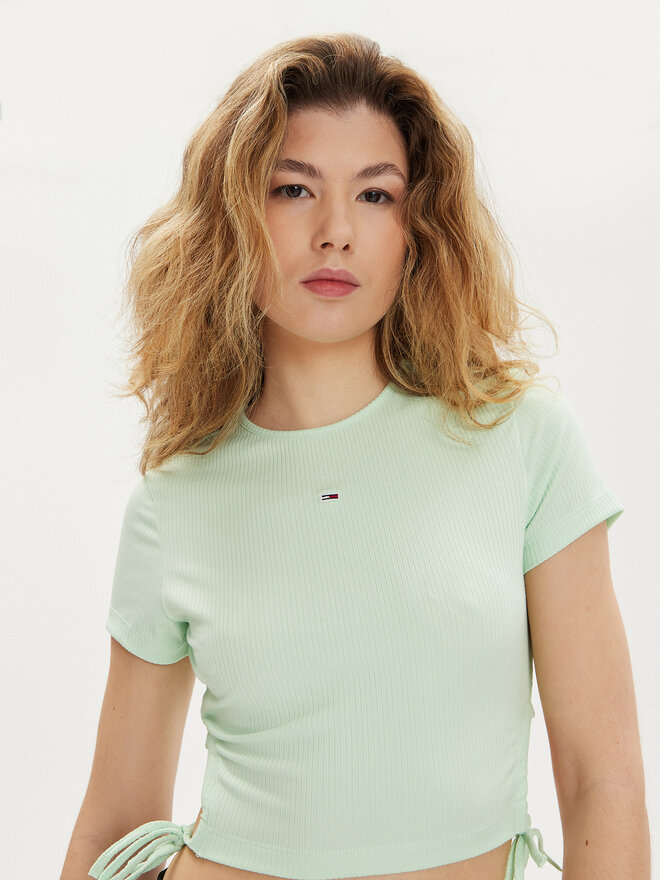 Tommy Jeans Tommy Jeans Camiseta DW0DW17902 Verde Slim Fit