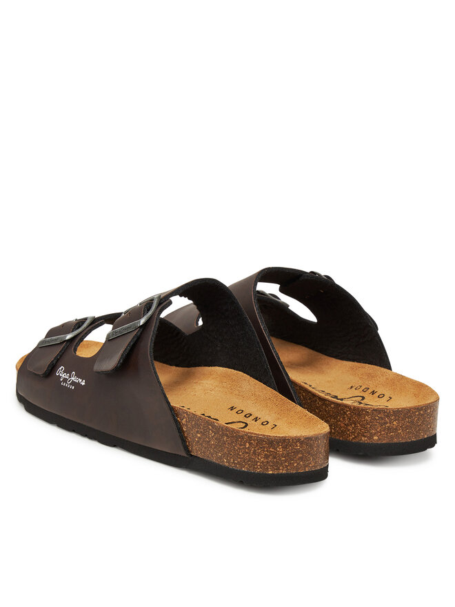Pepe Jeans Klapki Pepe Jeans PMS90108 Brązowy