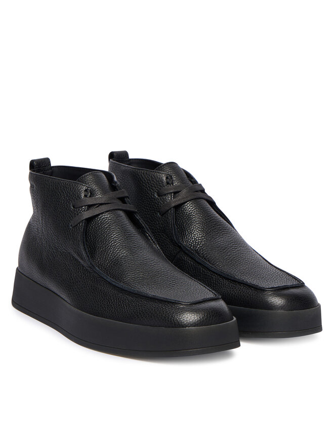Calvin Klein Schnürschuhe Calvin Klein Hybrid Cup Apron Boot Lth HM0HM01987 Schwarz