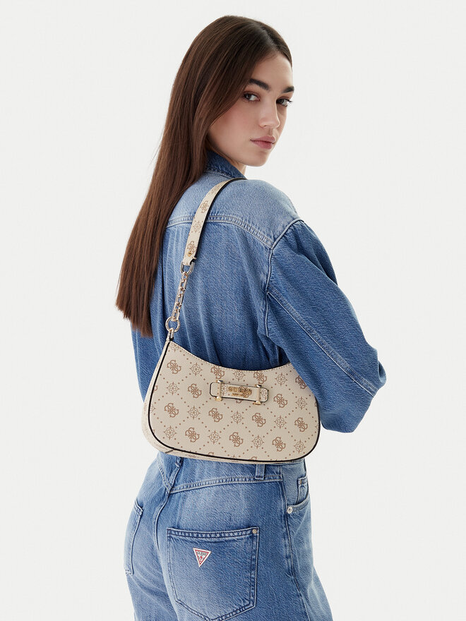 Guess Сумка Guess Carrie Logo HWGP98 98180 Écru