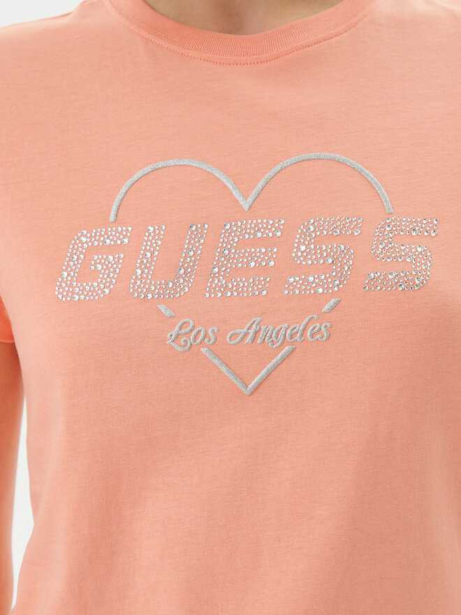 Guess Guess Camiseta V5GI10 K9RM1 Naranja Regular Fit