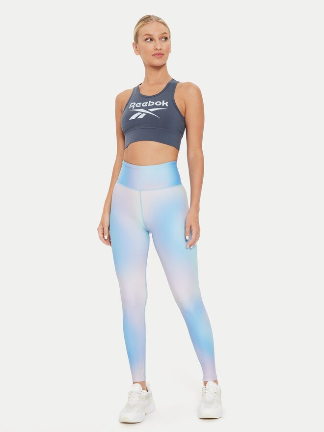 Reebok Reebok Топ Big Logo Cotton Bralette 100076022 Сірий Slim Fit