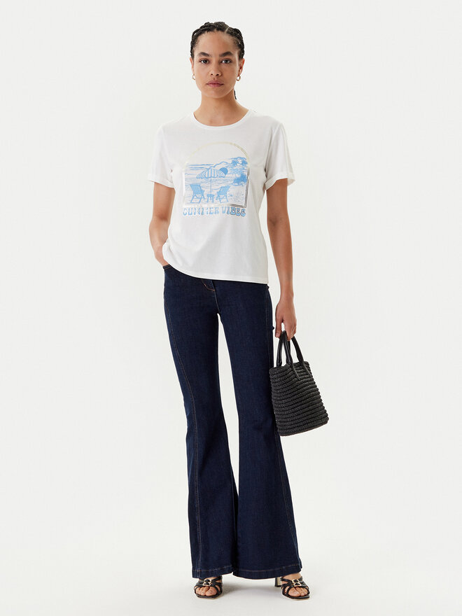Morgan Morgan T-Shirt 251-DVIBES Weiß Regular Fit