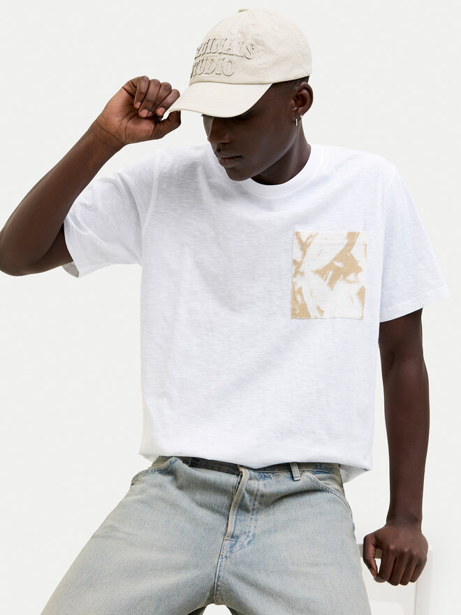 Jack&Jones Jack&Jones Marškinėliai Split 12272995 Balta Regular Fit