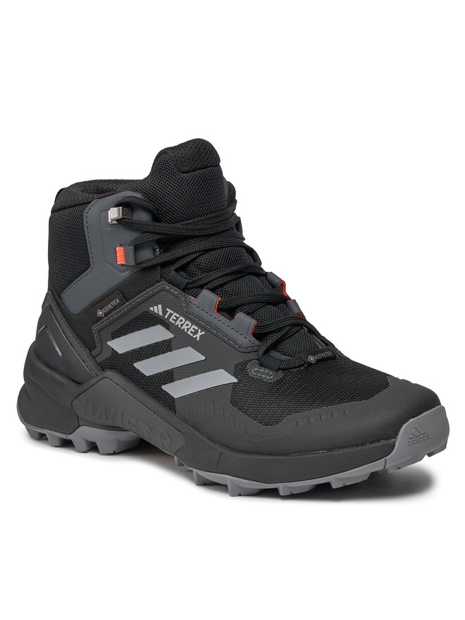 Trekkingschuhe adidas Terrex Swift R3 Mid GORE TEX Hiking Shoes HR1308 Schwarz eschuhe