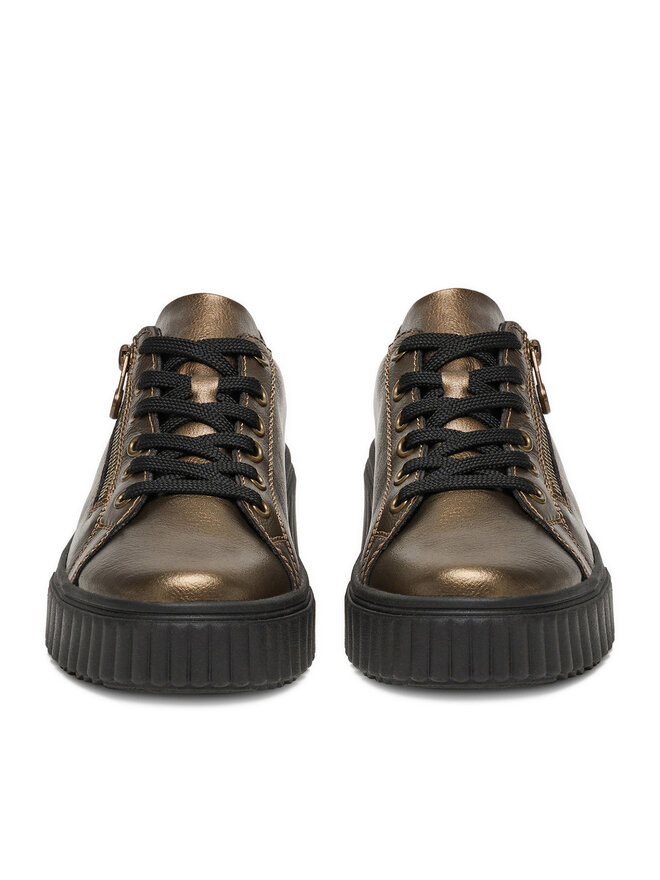 Rieker Sneakersy Rieker N2501-90 Zlatá