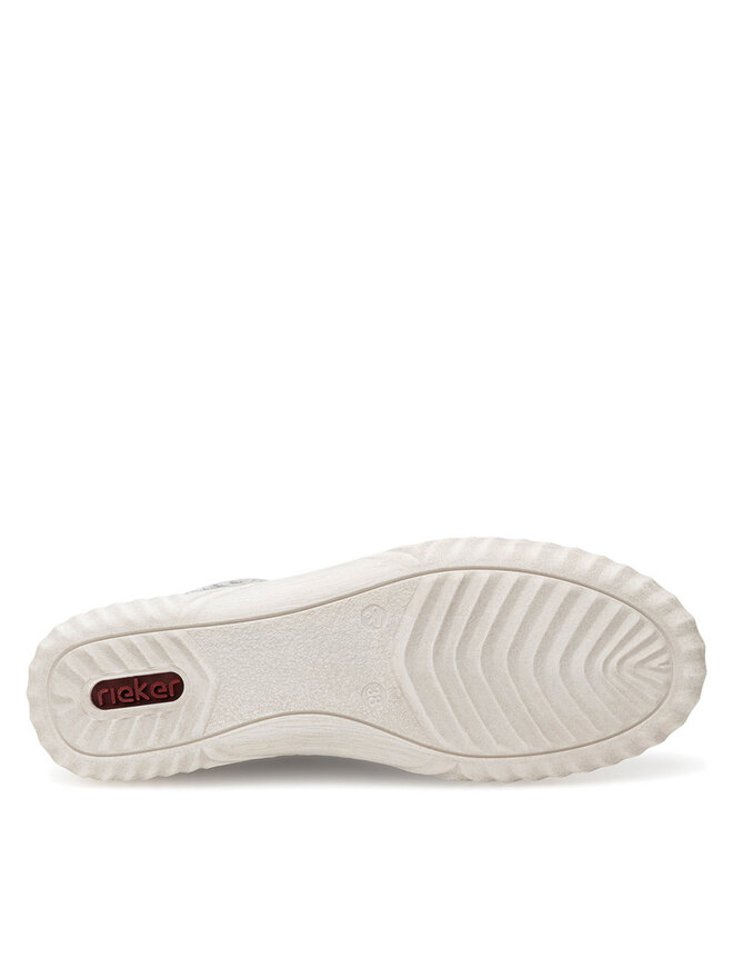 Rieker Półbuty Rieker N0900-90 Srebrny
