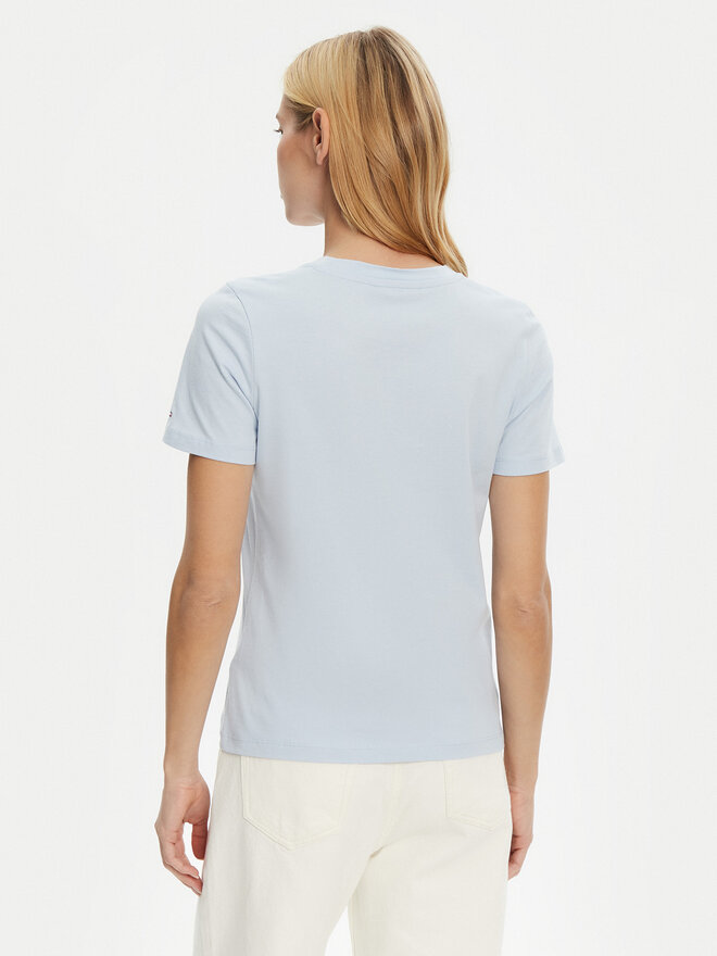 Tommy Hilfiger Tommy Hilfiger Футболка WW0WW45428 Блакитний Regular Fit