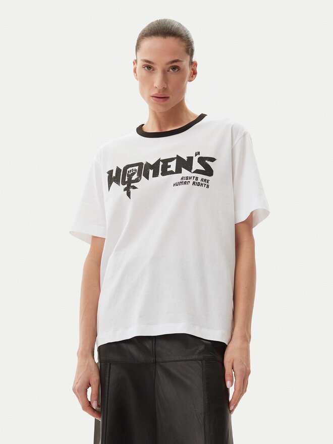 Munthe Munthe Camiseta Flisha 251111525166 Blanco Loose Fit