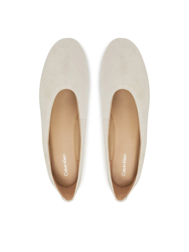 Calvin Klein Балеринки Calvin Klein Ballerina Round Hw Sue HW0HW02565 Бежов