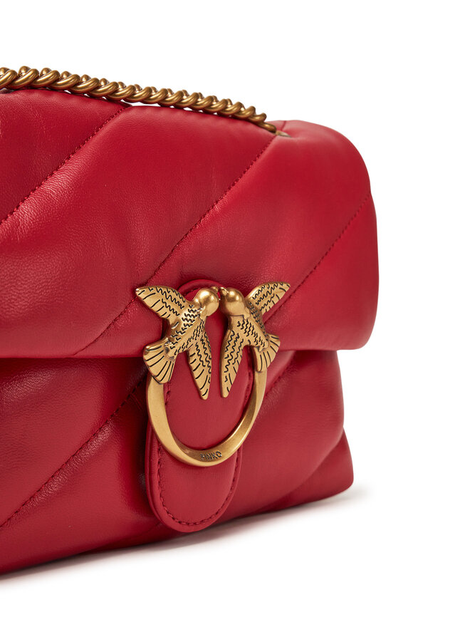 PINKO Kabelka PINKO Love Puff Mini Cl PE 25 PLTT 100039 A0F2 Červená
