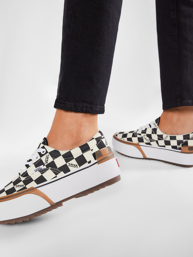 Vans era stacked blancas hot sale